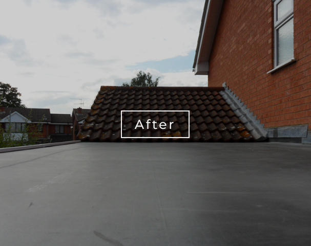 Rubber Roof Installed